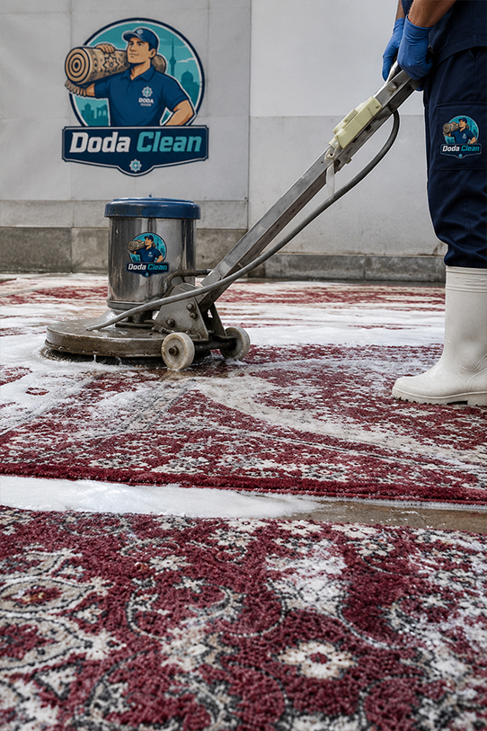 Чистый ковёр после химчистки Doda Clean, пример 2